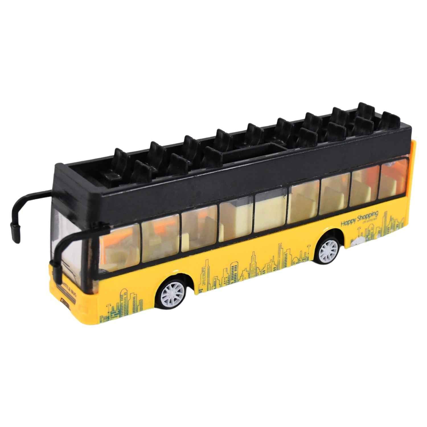 London Double Decker Bus Toy – Die-Cast Alloy with Pull-Back Action