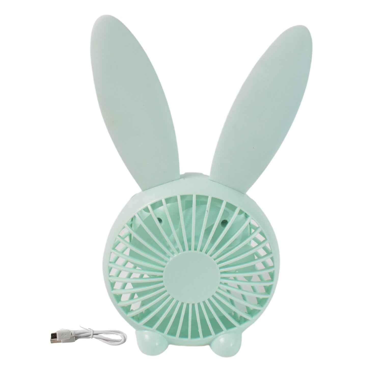 USB Desk Fan – Cute Rabbit Mini Fan with Mist Air | Deskrova