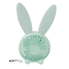 USB Desk Fan – Cute Rabbit Mini Fan with Mist Air | Deskrova