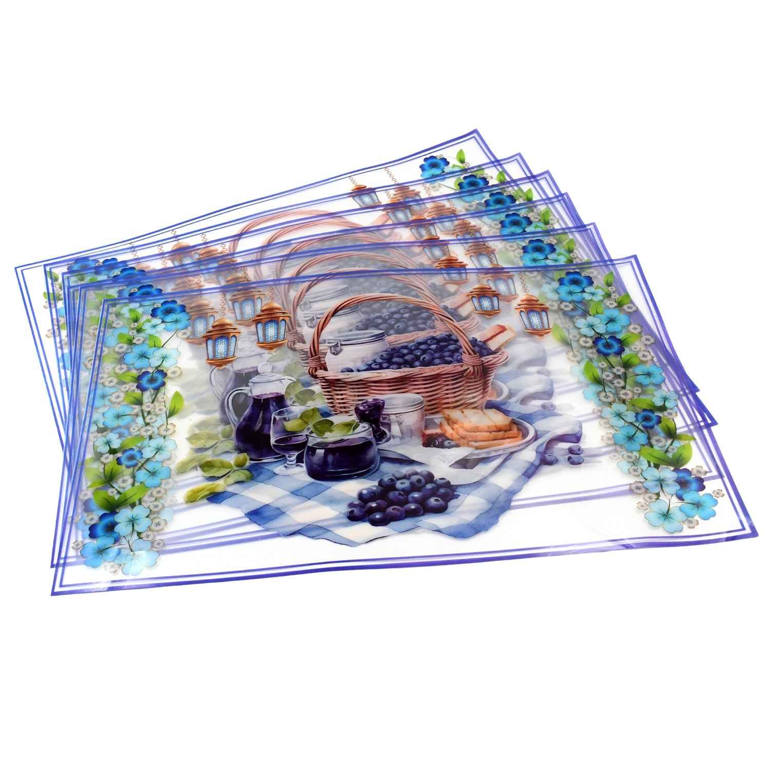 Dining Table Placemats – Heat-Resistant PVC Set of 6 | Tidy Table