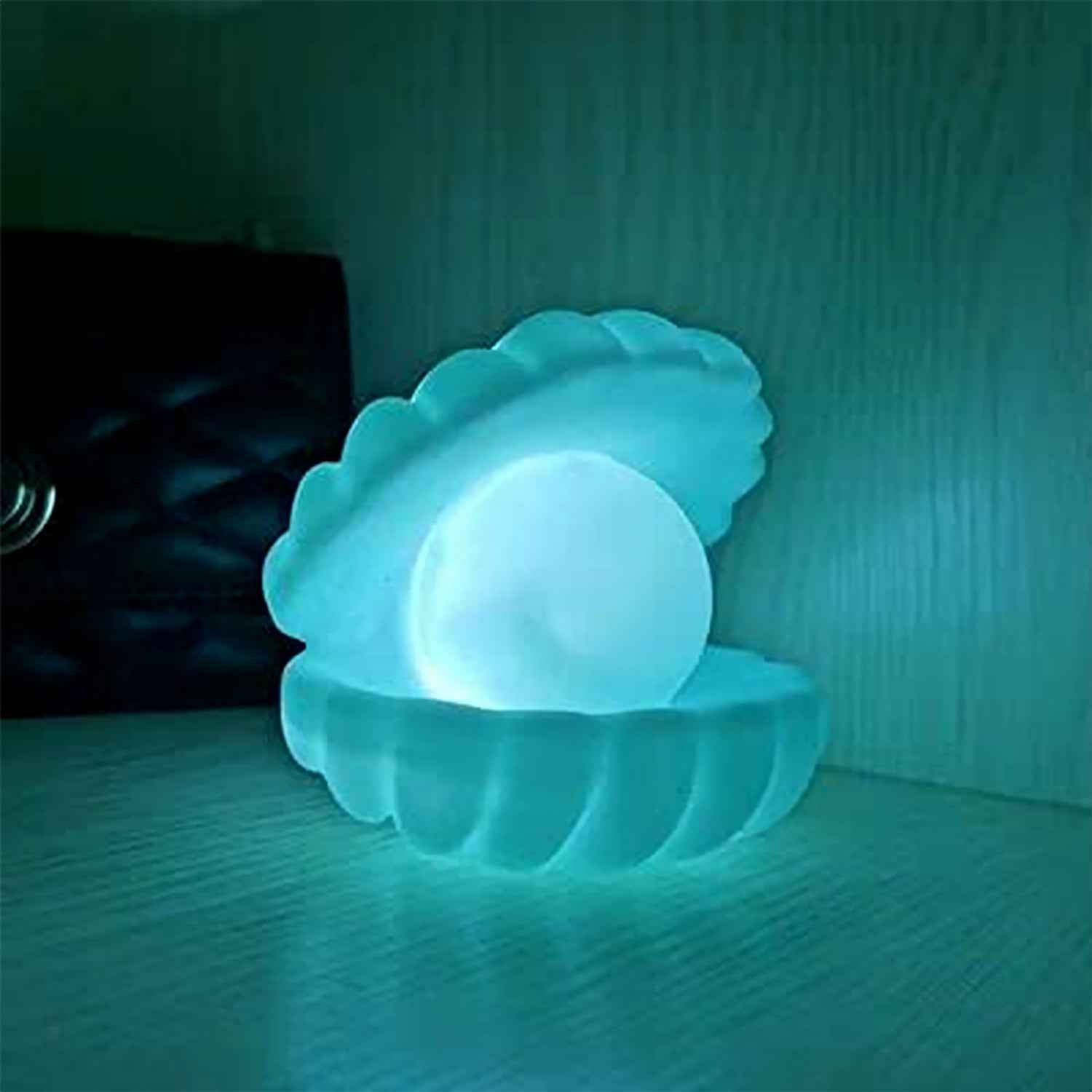 Pearl Shell Night Lamp – Aesthetic Desk Decor & Nursery Light | Deskrova