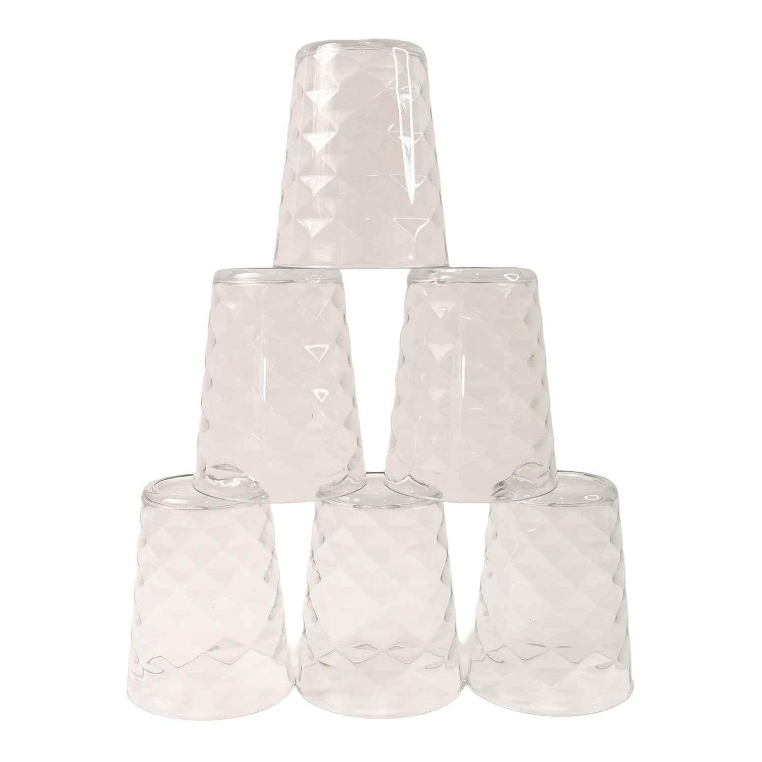 Pyramid Glass – 300 ML Unbreakable Plastic Tumbler