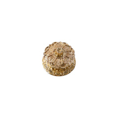 Golden Pooja Kankavati – Elegant Religious Storage Container