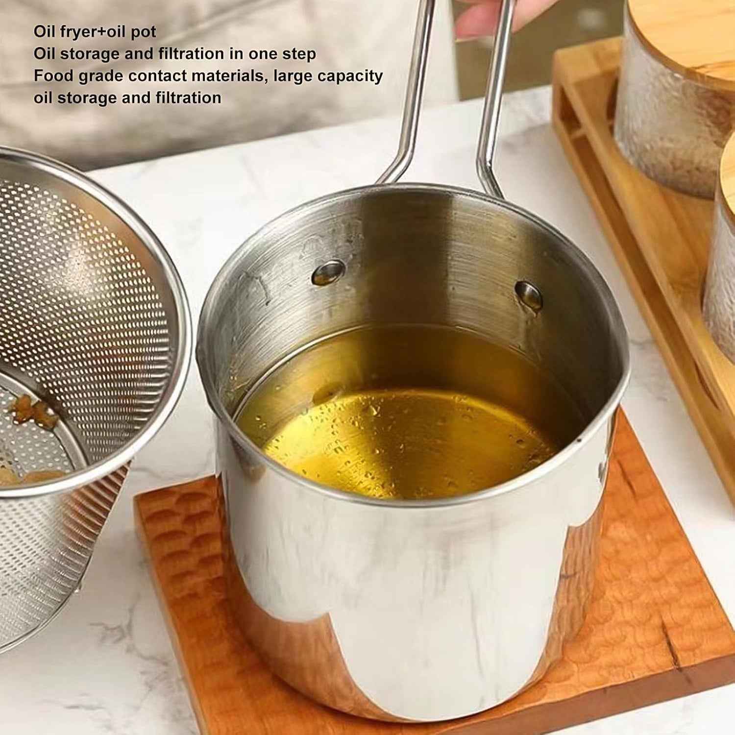 Deep Frying Pot – Stainless Steel with Strainer Basket | FirePot