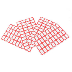 Writable Label Sticker Sheet – Bold Red Border for Easy Identification