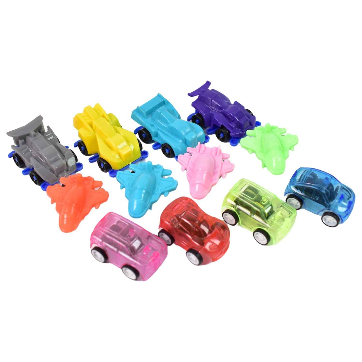 Pull Back Car Set – 12 Mini Vehicle Toys for Kids | Aditi