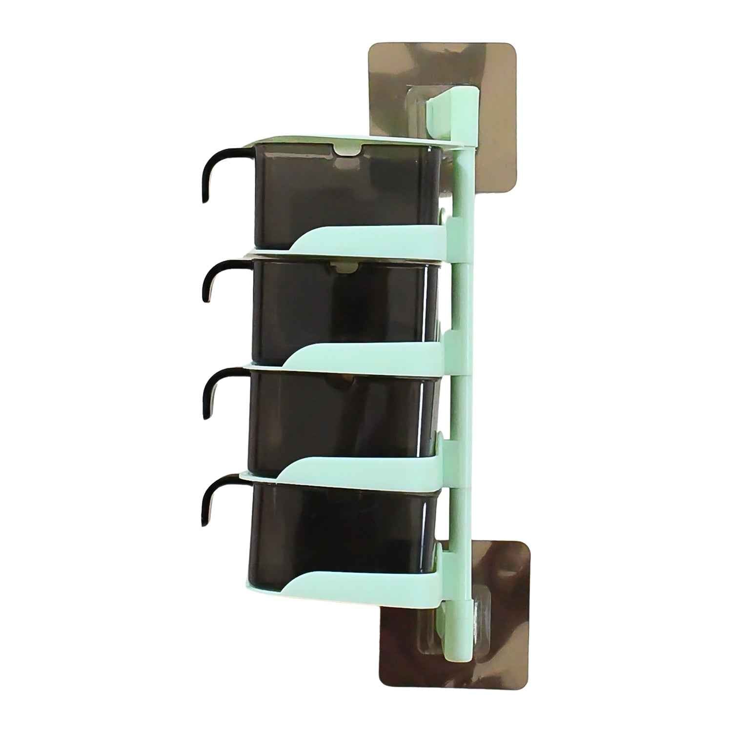 Rotating Spice Rack – 4-Tier Vertical Kitchen Organizer | Tidy Table
