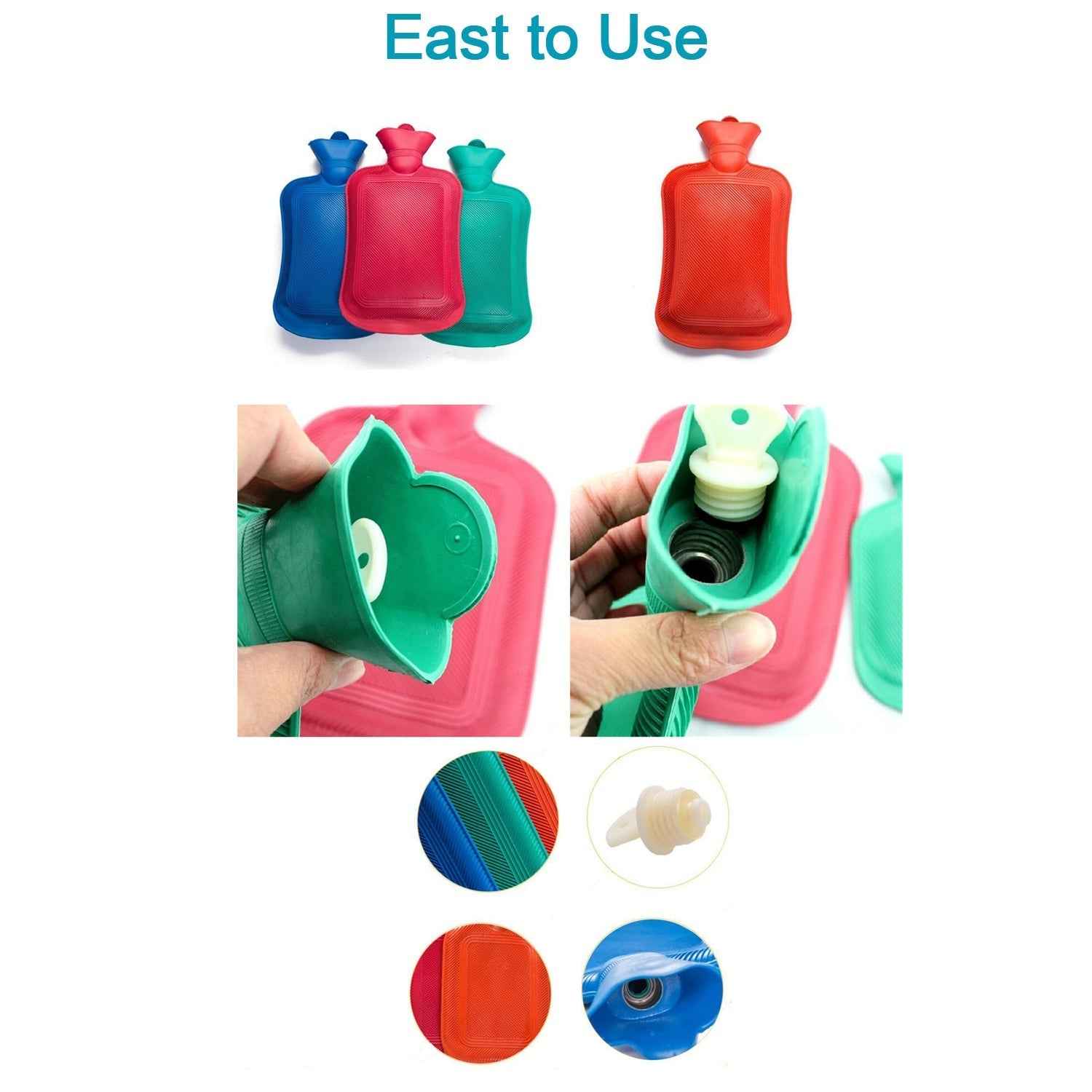 Rubber Hot Water Bag Ð Instant Pain & Stiffness Relief