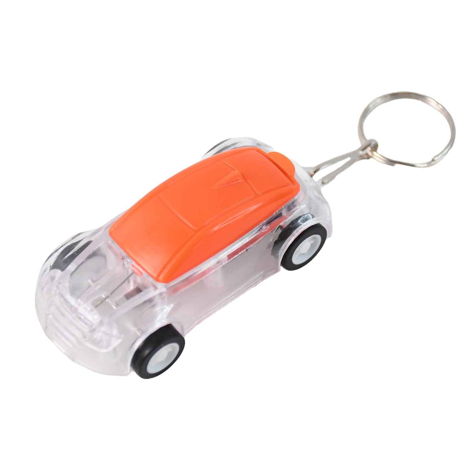 Mini Car LED Keychain Light – Bright Flashing Headlights Toy