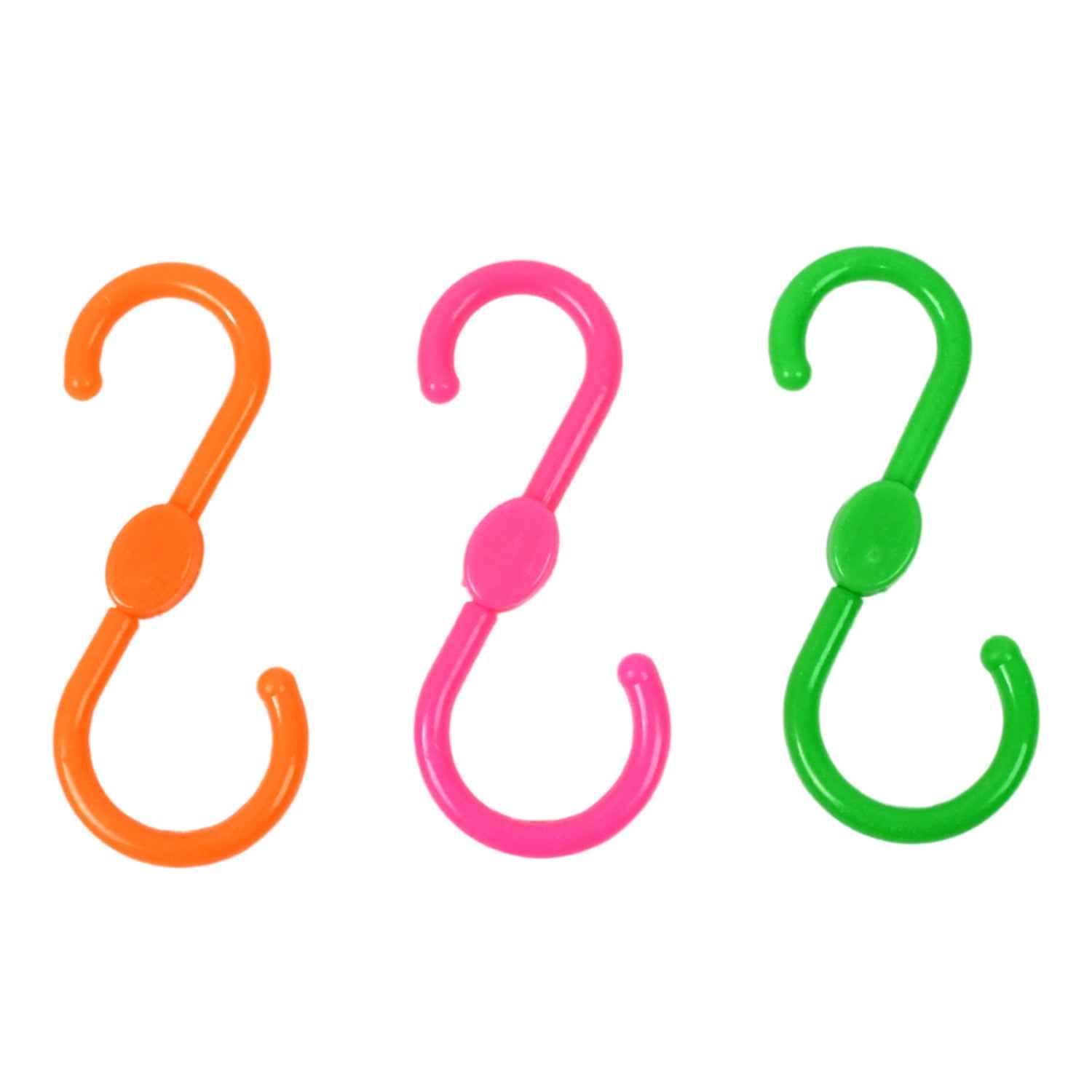 S Shape Plastic Hooks – Heavy Duty Hanging | FreshAura Homeware