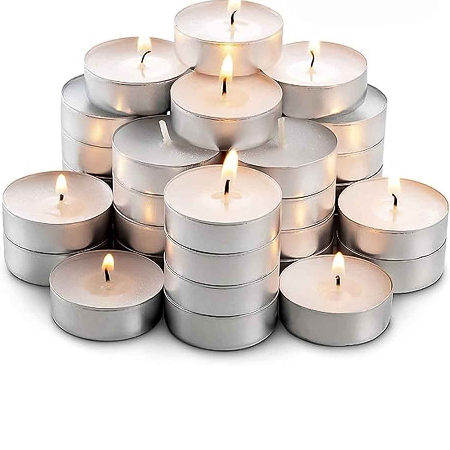 Smokeless Tealight Candles – 50 Pcs Set for Diwali | Indo Glow