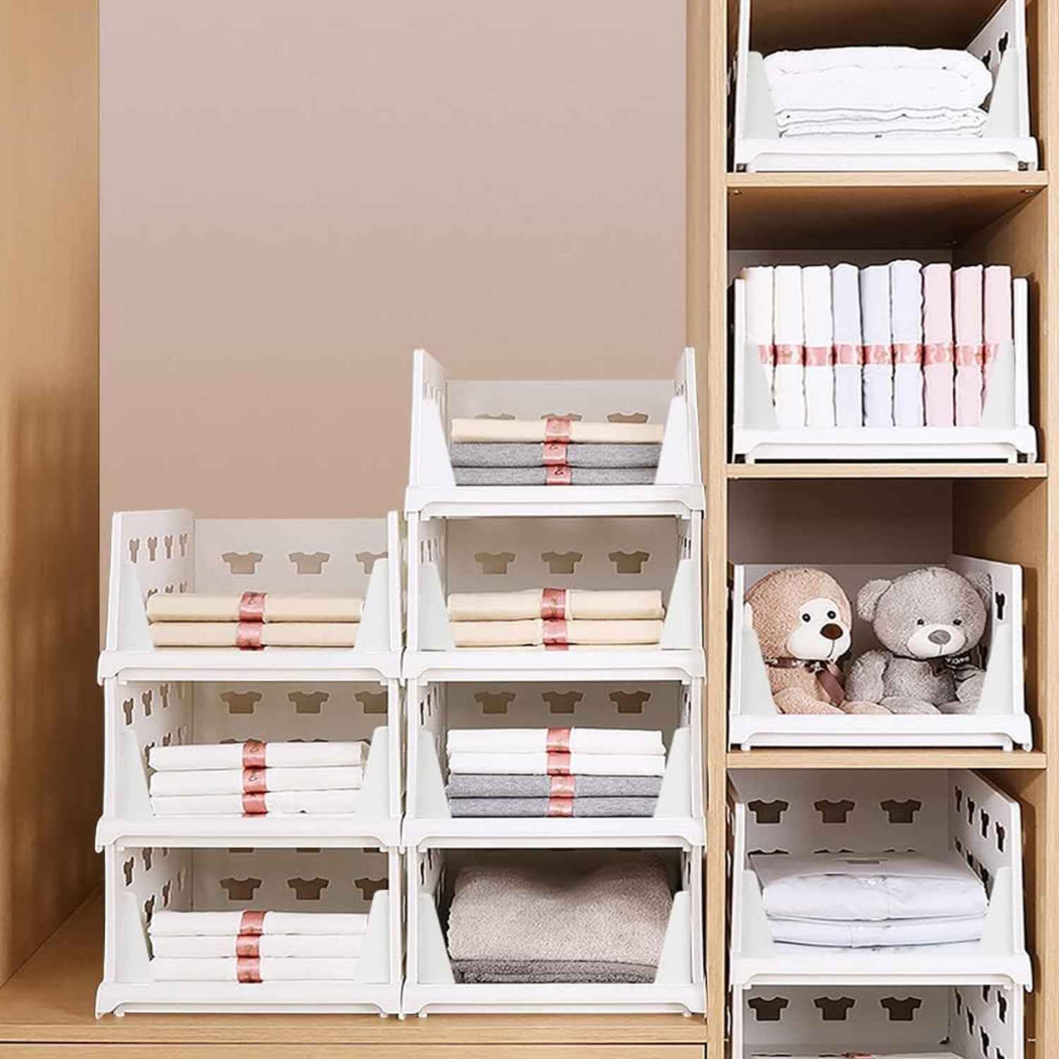 Stackable Storage Organizer – 3 Layer Foldable Utility Cart | Organivo