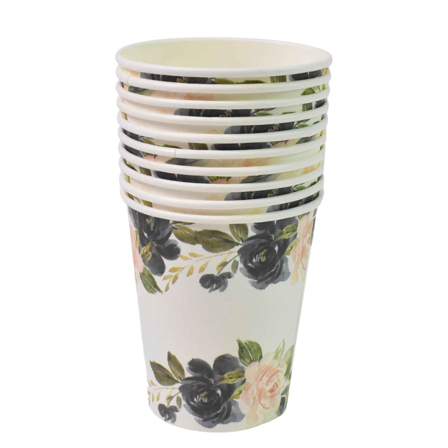 Disposable Paper Cups – Mixed Design 10 Pcs Set | Papezo