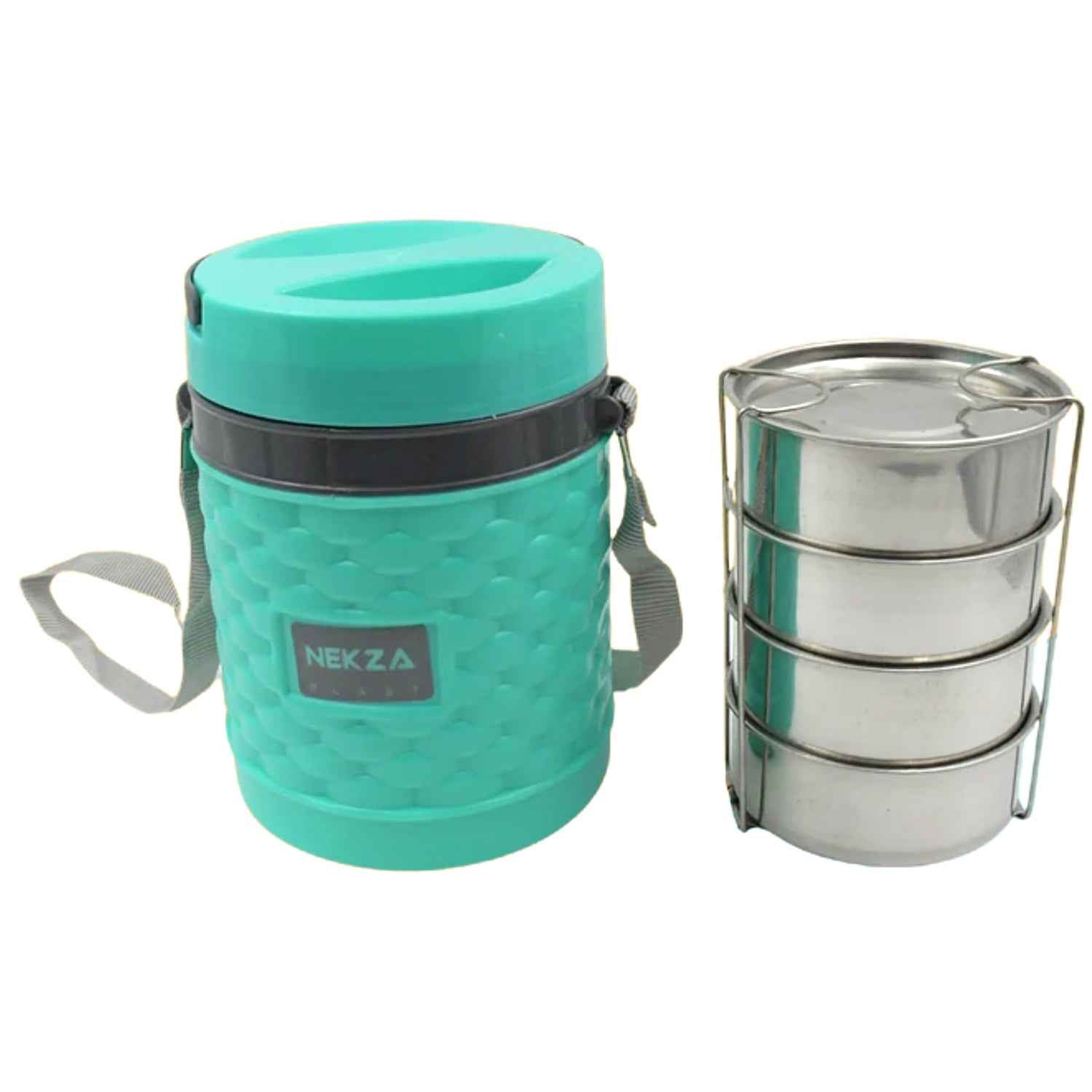 Insulated Tiffin – Stackable Stainless Steel Lunch Box | Nekza