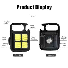 Mini LED Keychain Light – 3 Modes & Bottle Opener | Indo Glow