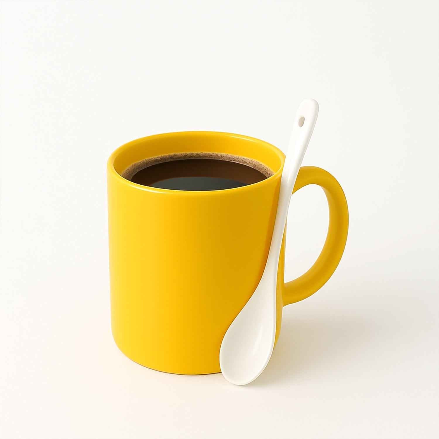 Plastic Mug with Matching Spoon – Heat-Resistant & Ergonomic
