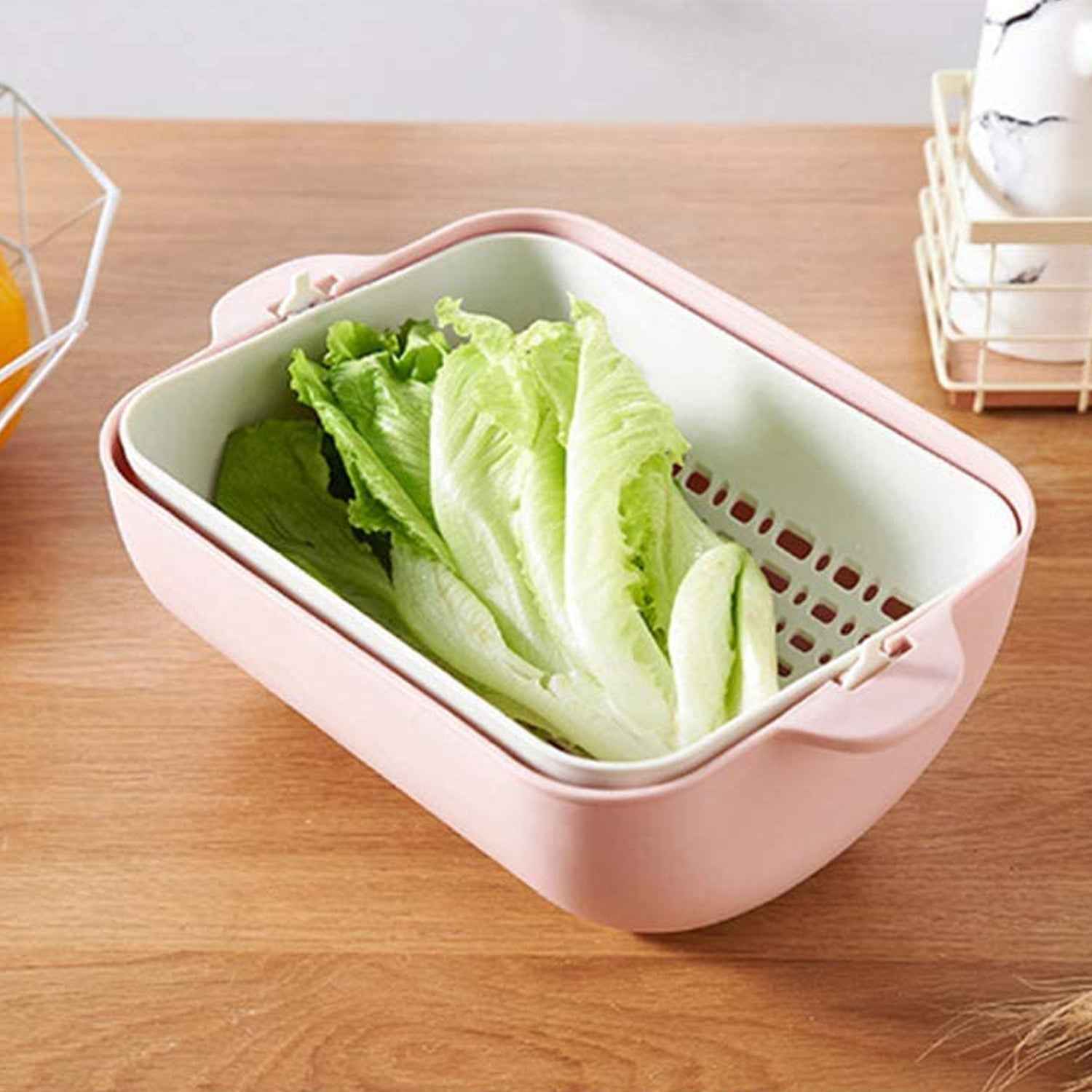 Rotatable Strainer Basket – BPA-Free Double Layer | Vastate