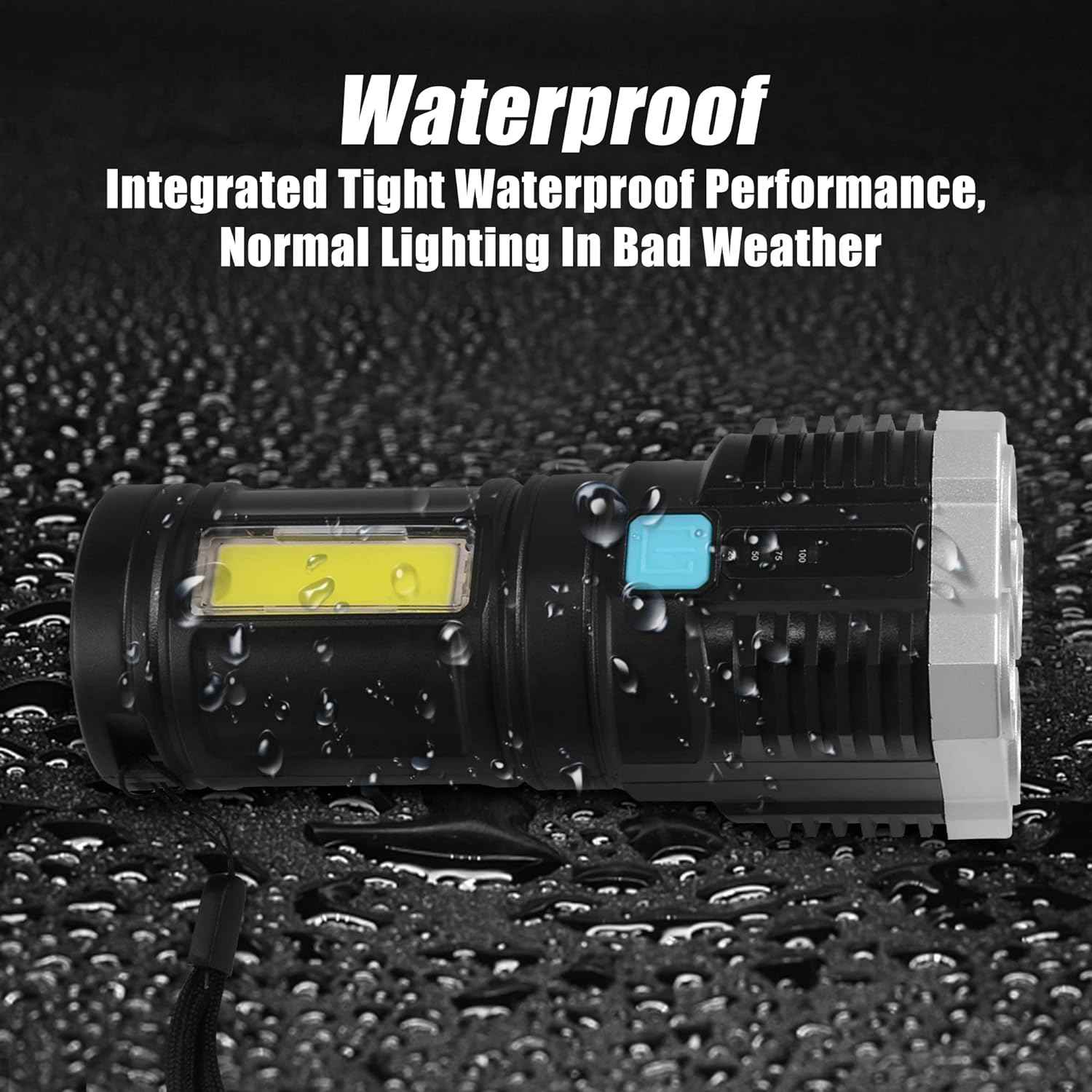 Rechargeable Torch Light – 800 Lumens, 4-LED | Indo Glow
