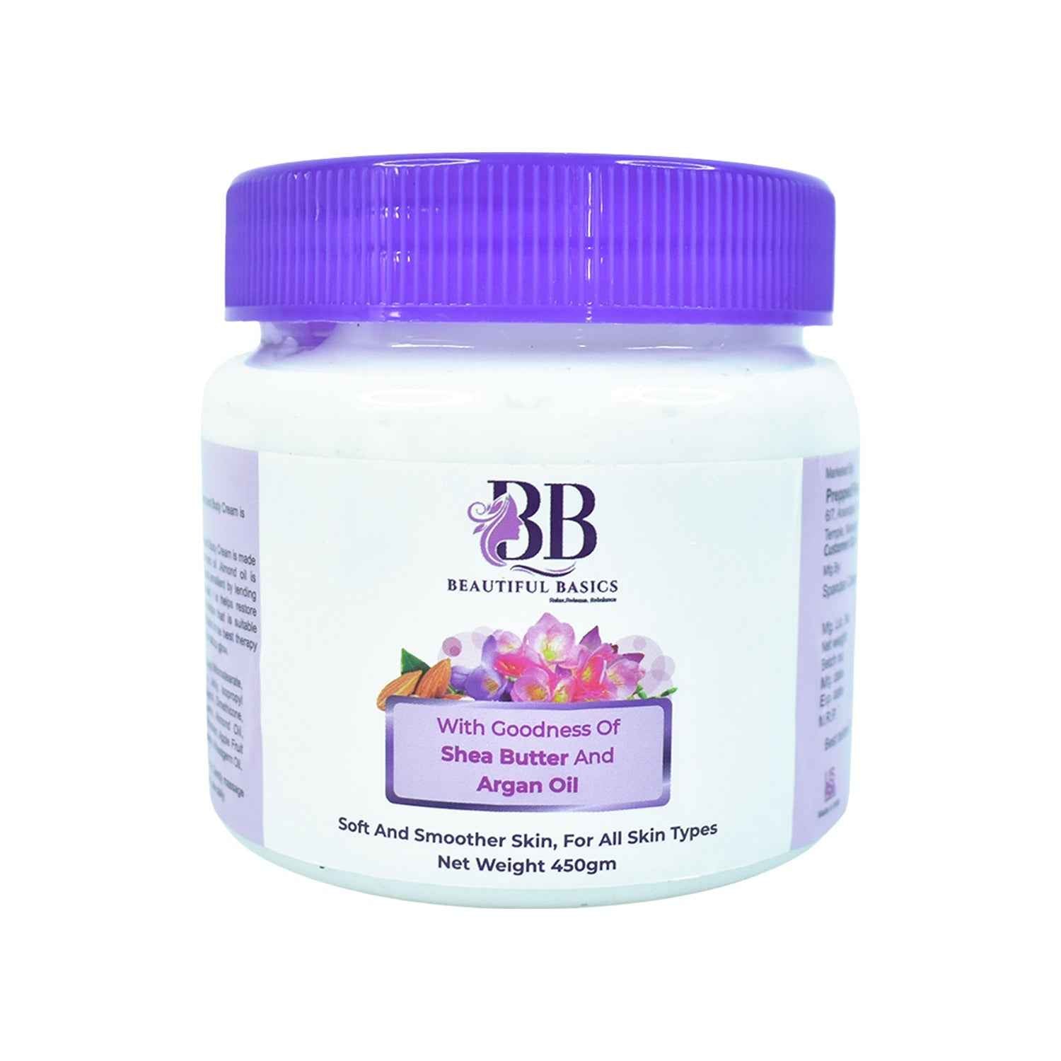 Shea Butter Body Cream – Deep Moisturisation with Argan Oil 450g