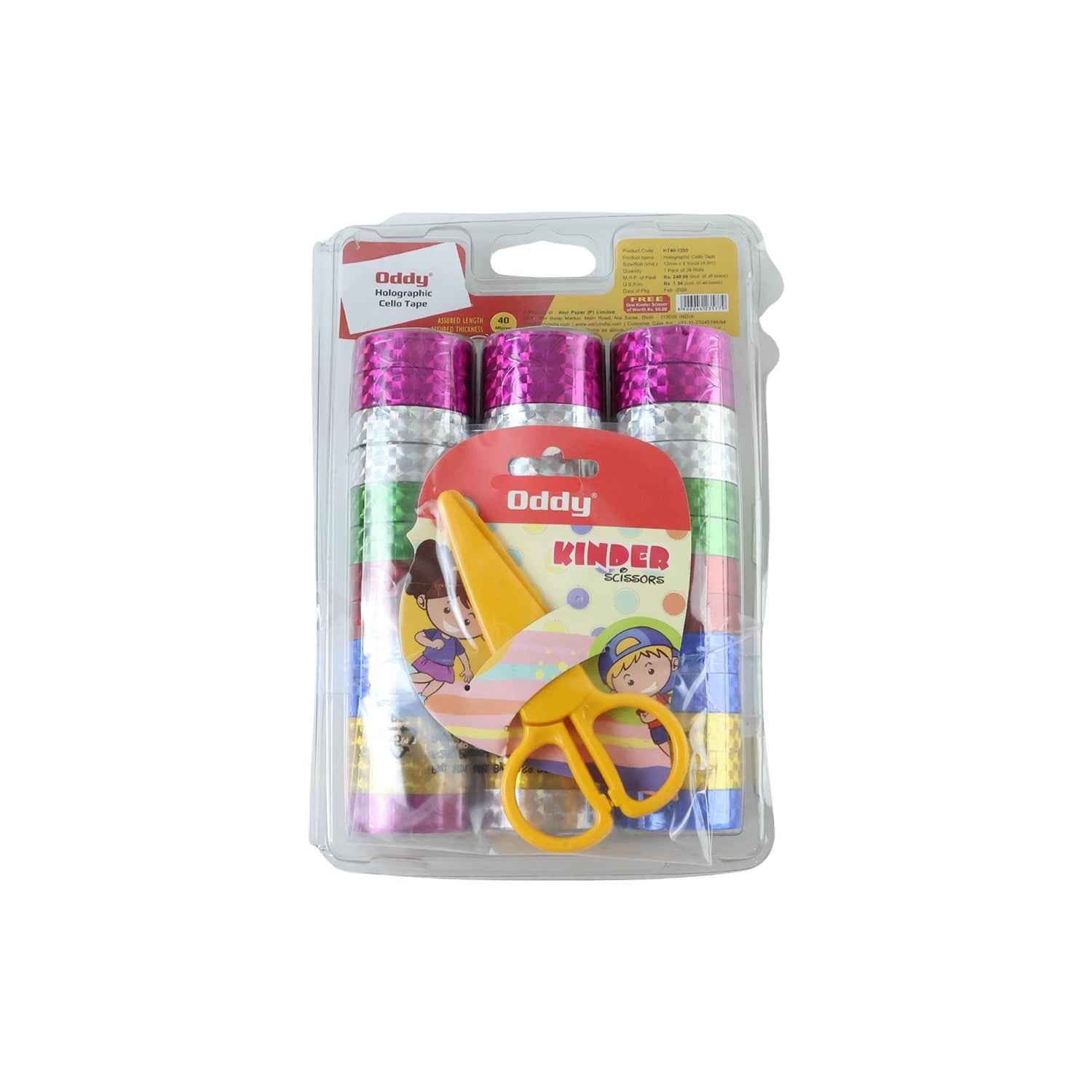 Holographic Decorative Tape Set Ð Vibrant 39-Roll Creative Kit