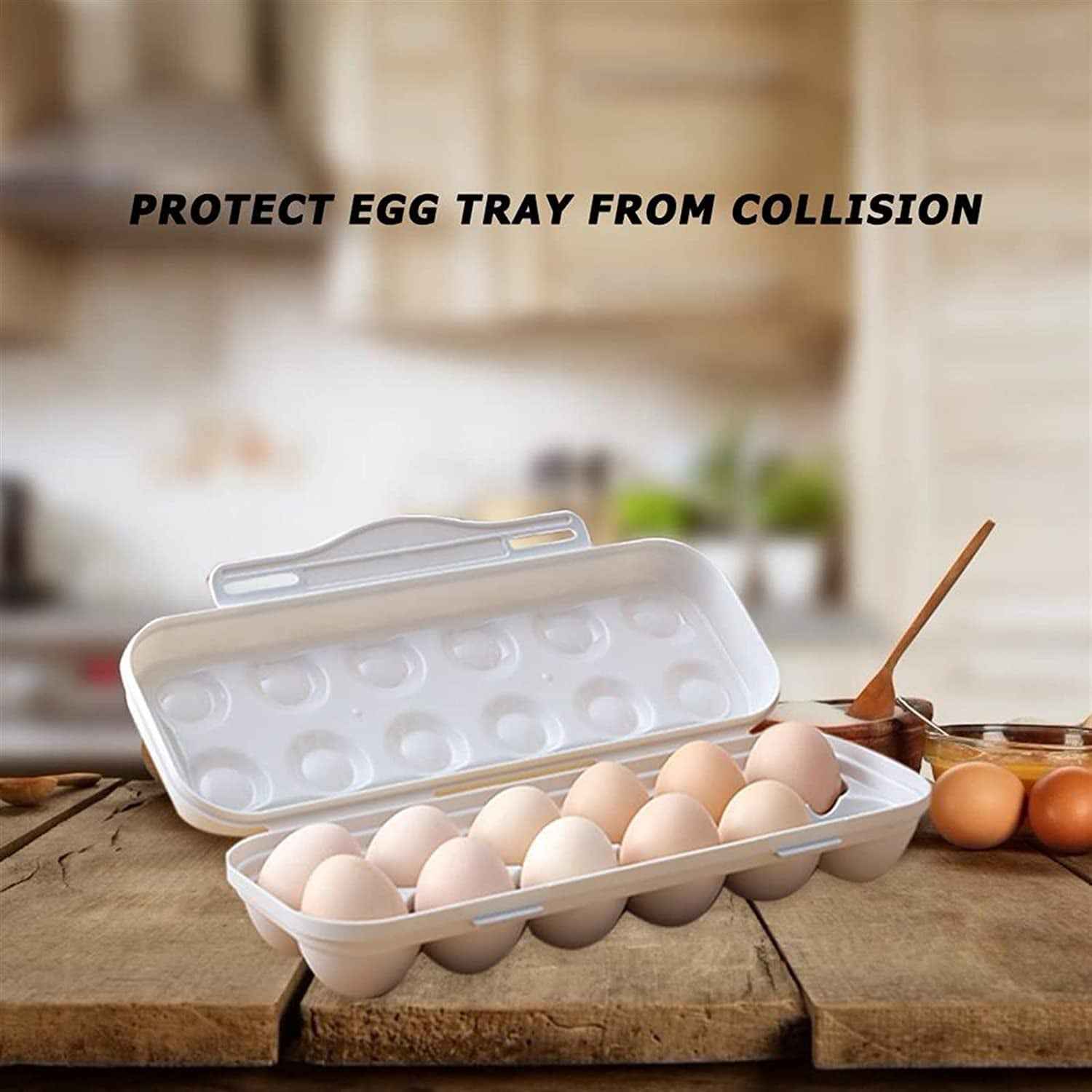 Fridge Egg Holder – 18 Grid Shock-Proof Container | Organivo