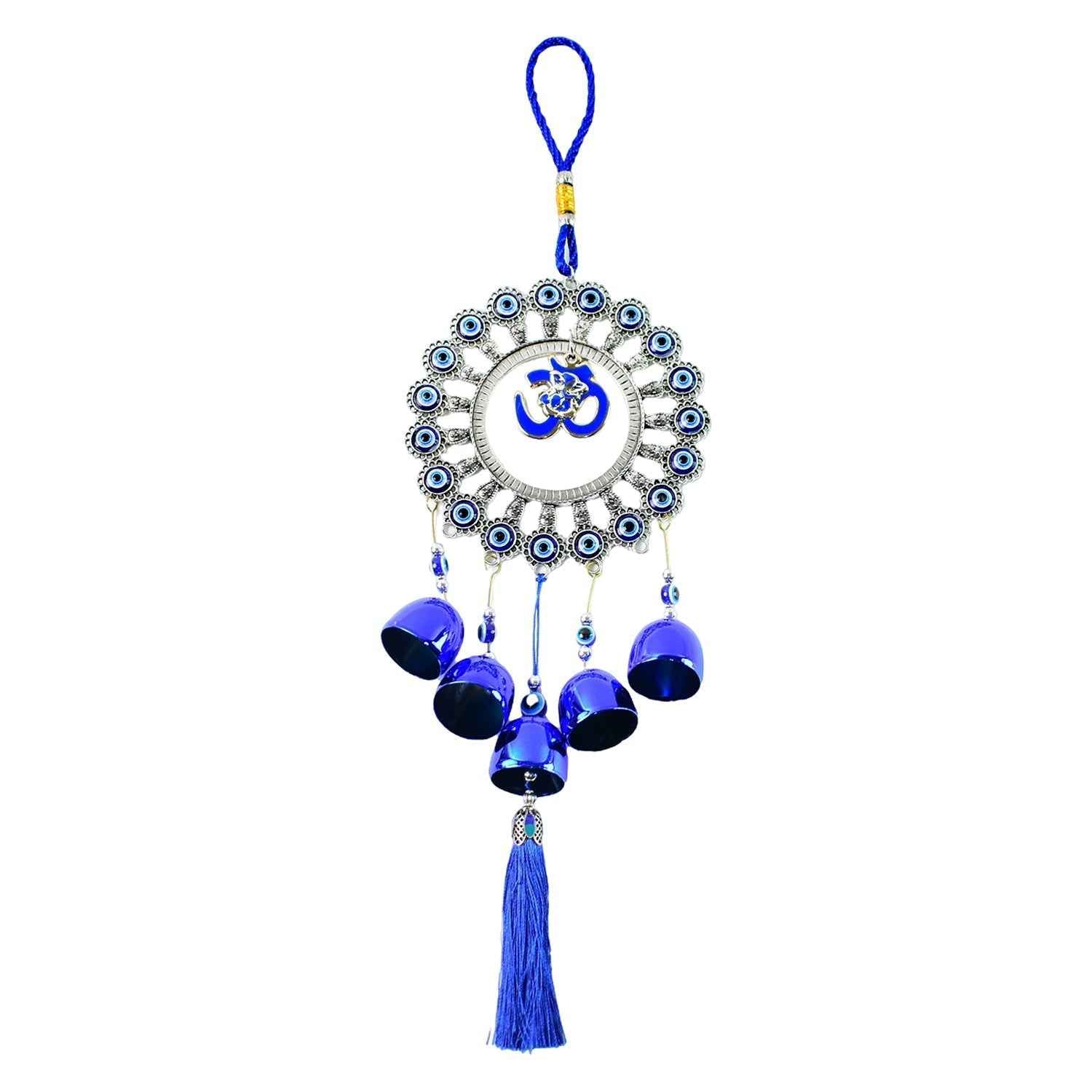 Om Evil Eye Wind Chime – Protective Spiritual Home Decor