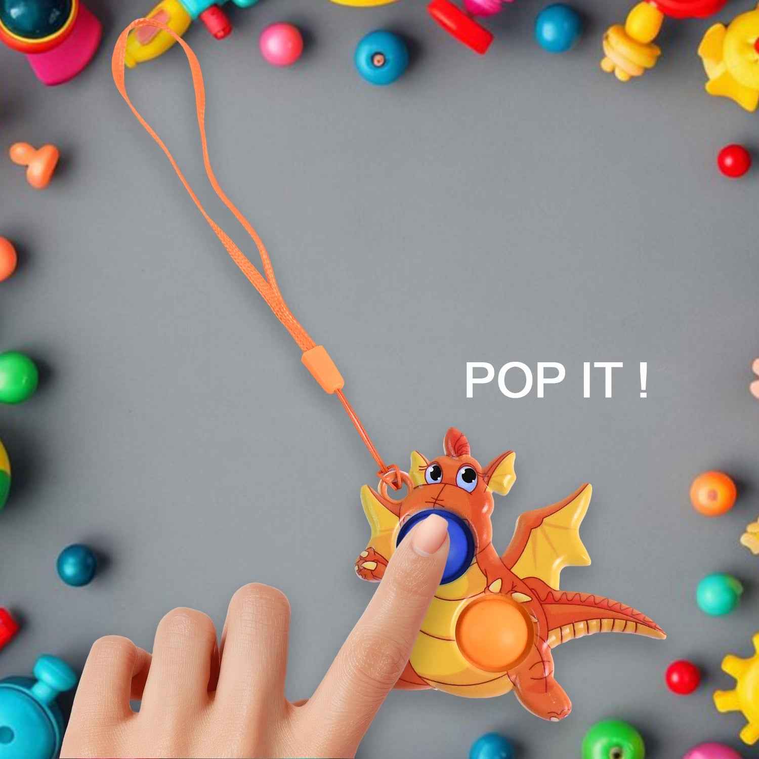 Dragon Push Pop Fidget Toy – Calming Sensory Stress Relief