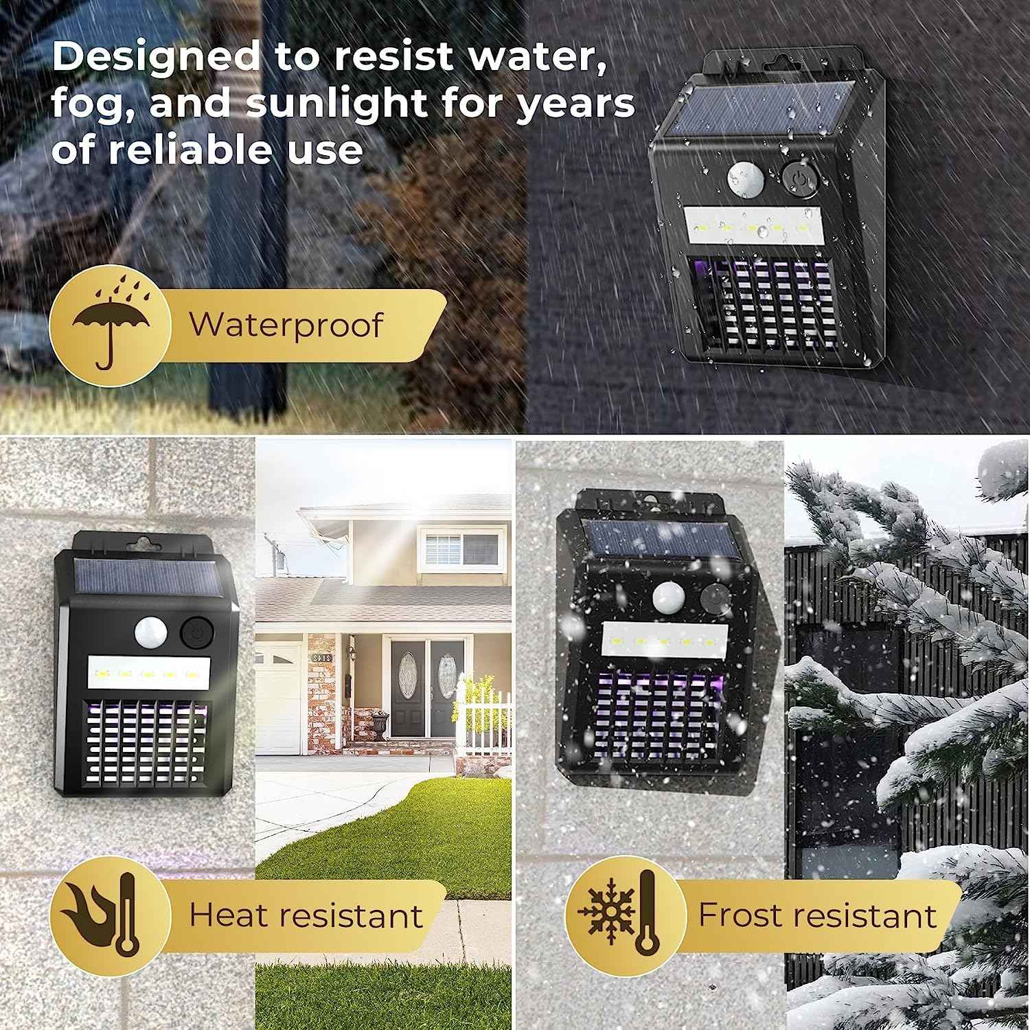 Solar Bug Zapper – 2-in-1 Motion Sensor Light | Garden Vera