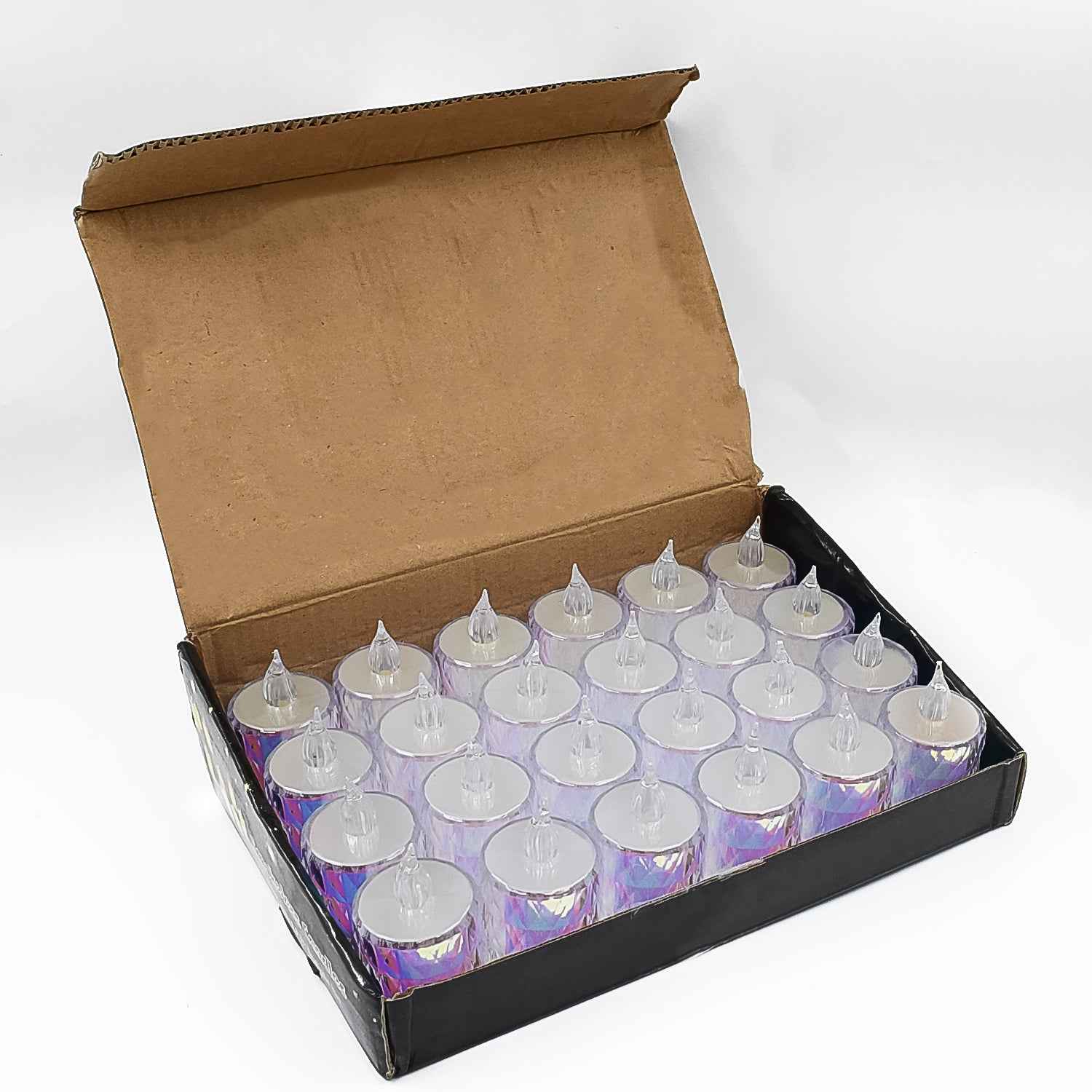 Diwali LED Tea Light Candles – 24 Pc Flameless & Smokeless | Indo Glow