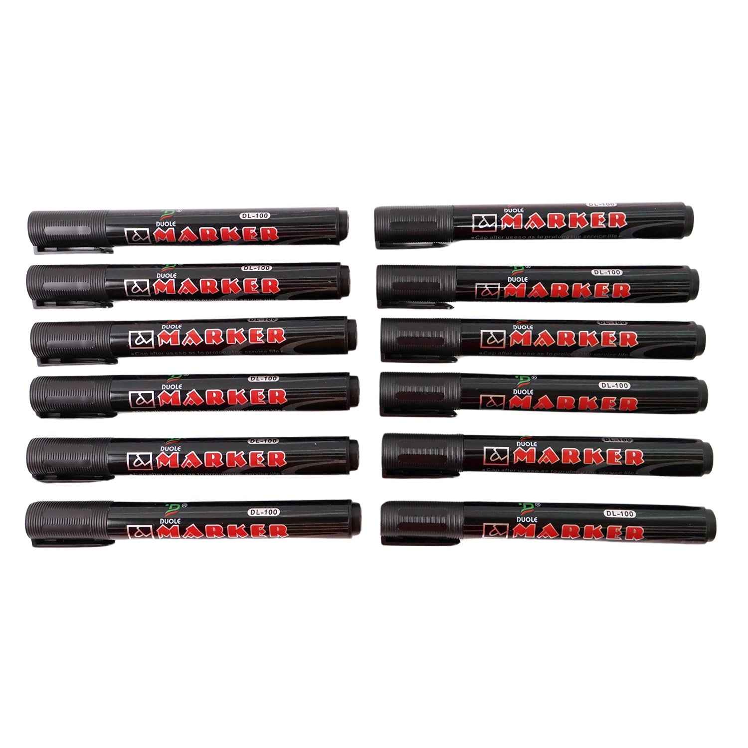 Black Whiteboard Marker – Low Odor Ink & Quick-Dry Bullet Tip