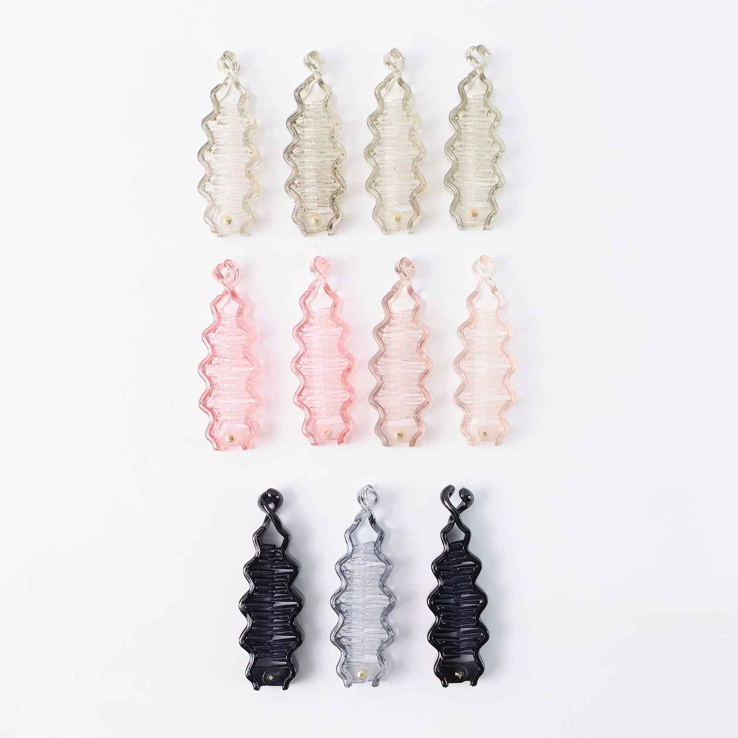 Hair Claw Clips – Strong, Non-Slip Plastic Clips (12 Pc, Mix Color)