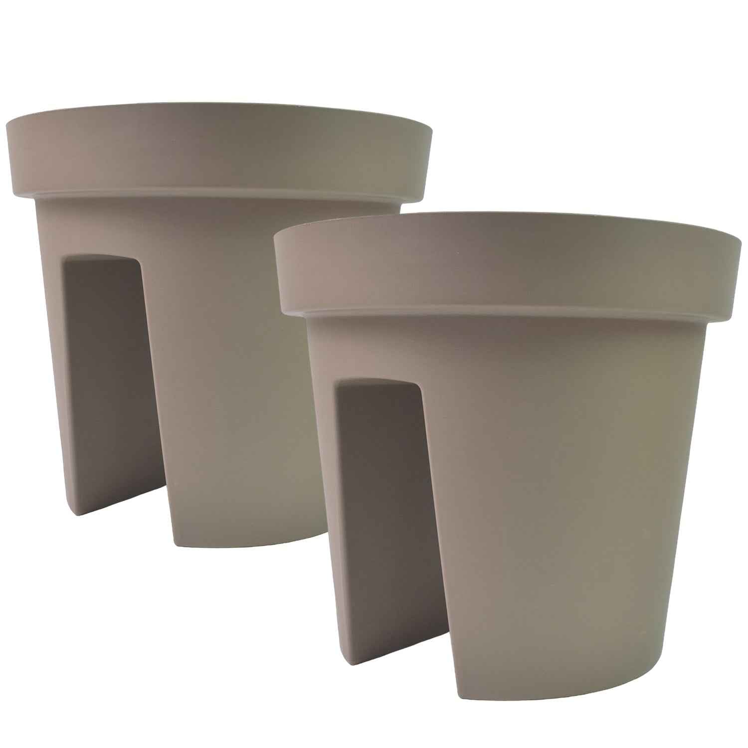 Balcony Flower Pot Holder – Durable 2 Pc Set | Plant Edge