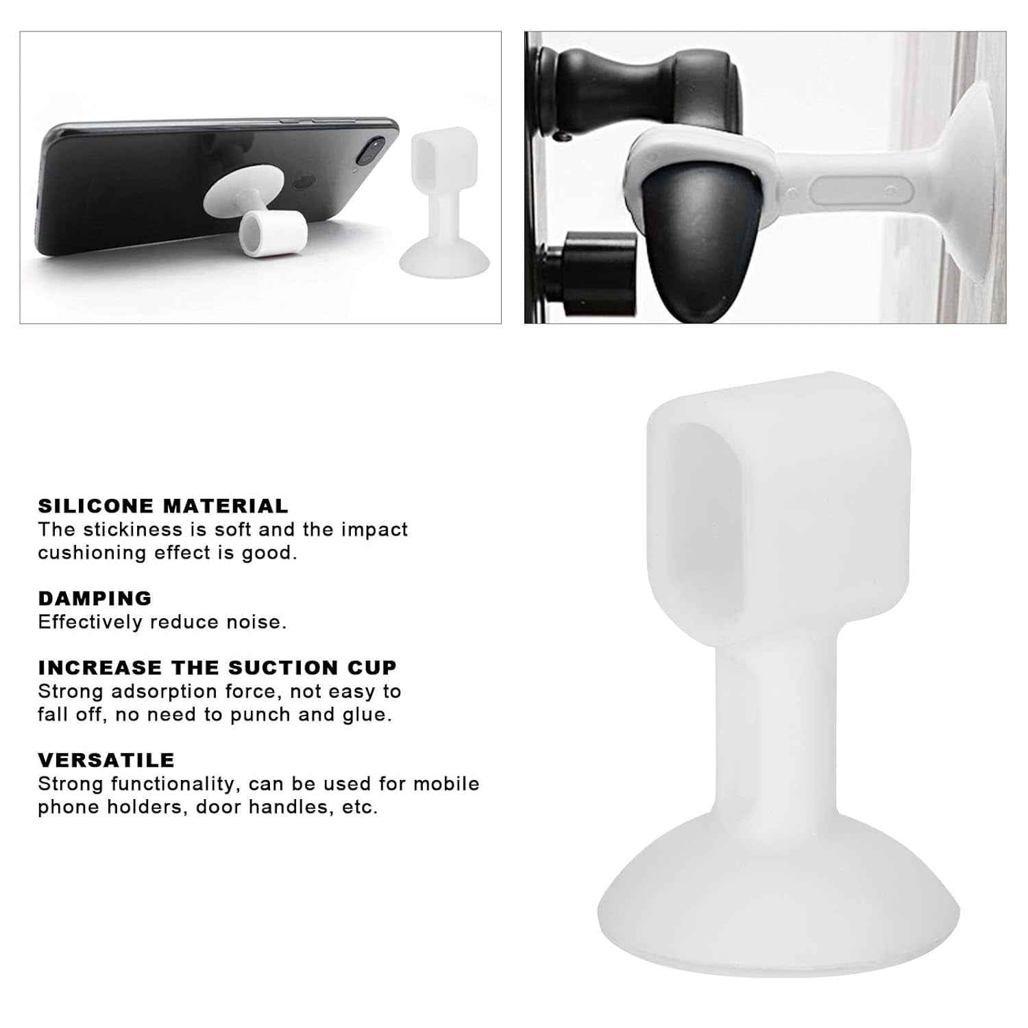 Silicone Door Stopper – Self-Sucking Multi-Purpose | Safelix