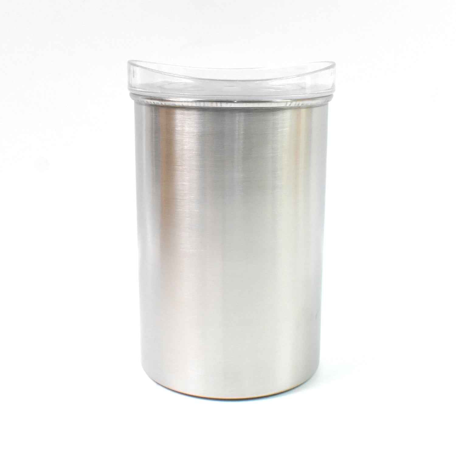 Stackable Konvex 1000ml steel containers with clear lids for efficient storage.