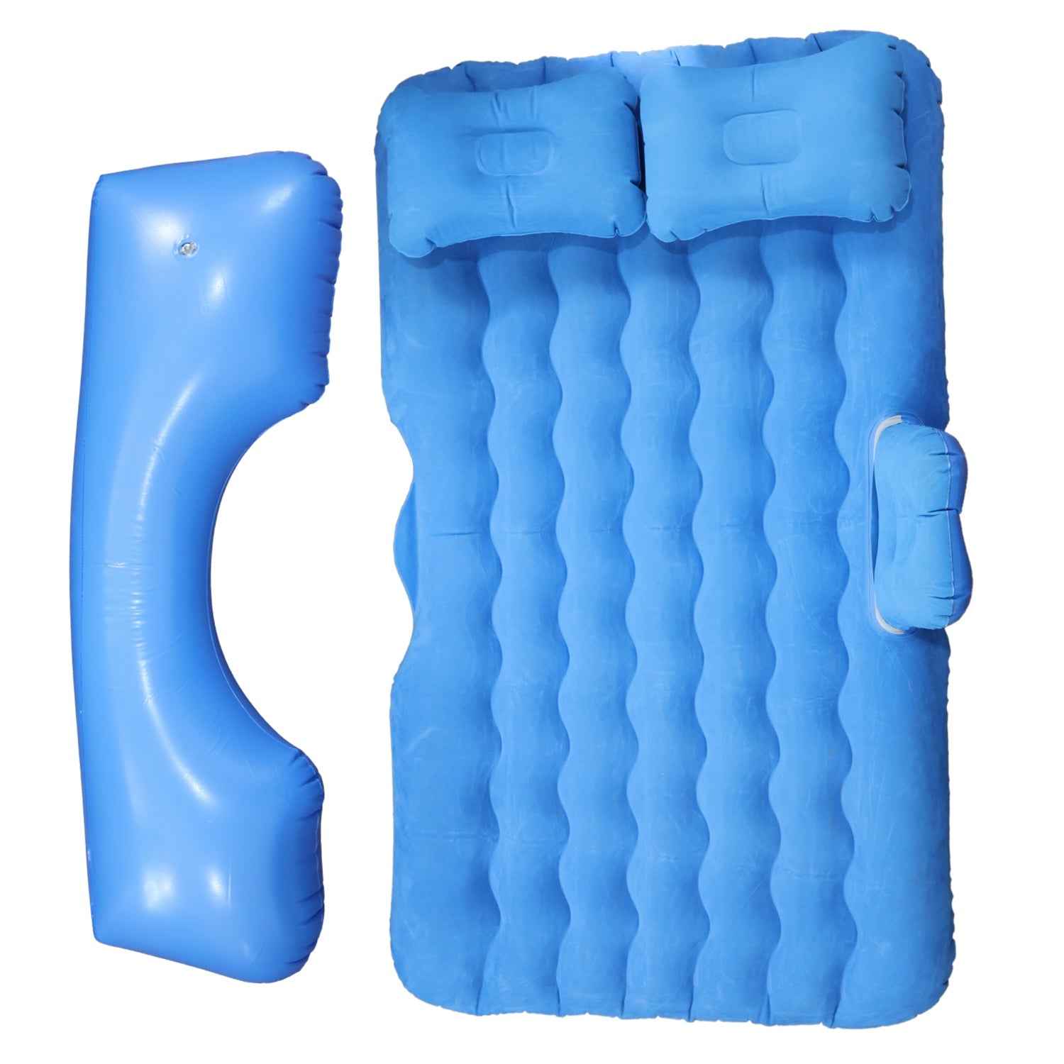 Inflatable Car Backseat Air Mattress – Portable Comfort with Pump & Pillows