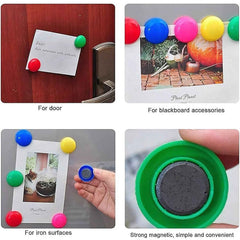 Yellow Magnetic Buttons – Strong Grip Circular Board Magnets