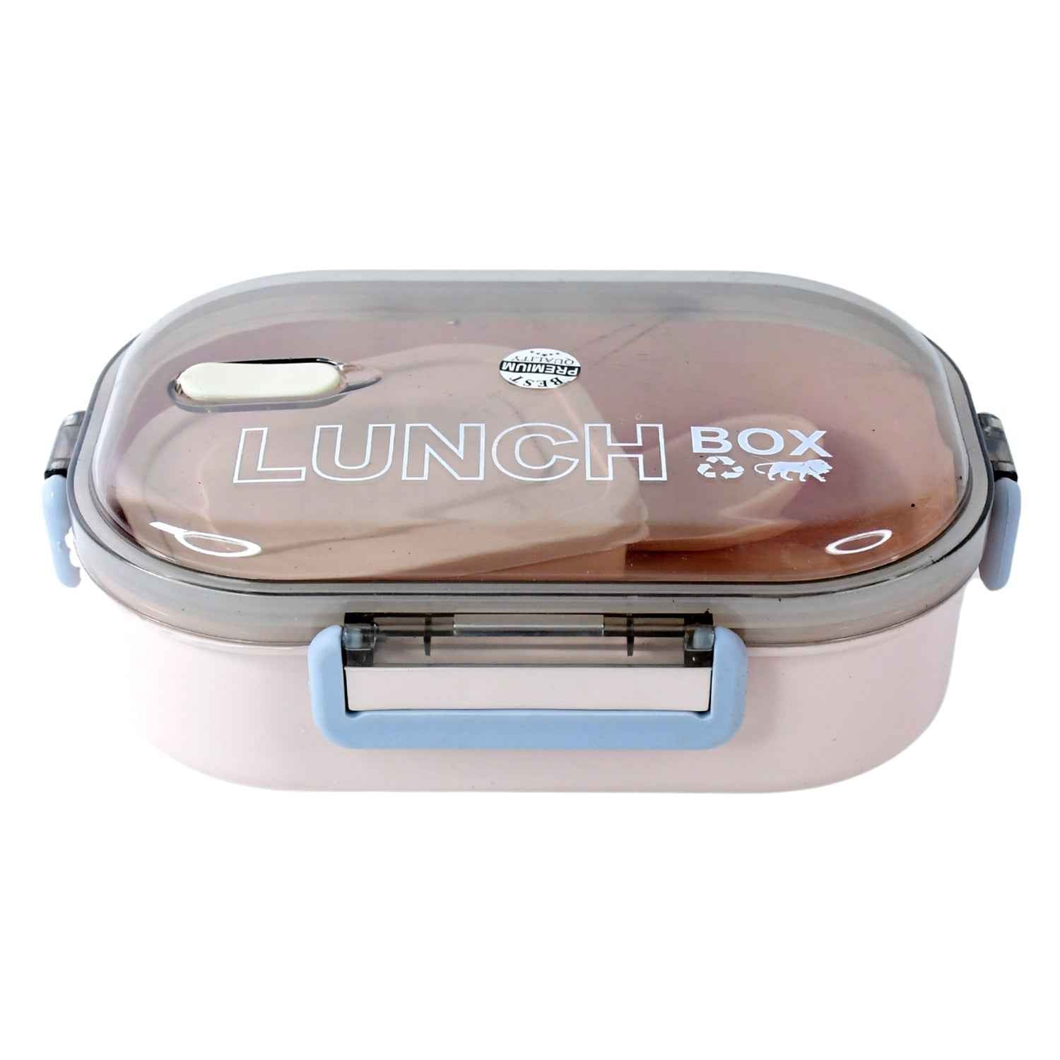 Leak-Proof Lunch Box – 3 Compartments with Spoon