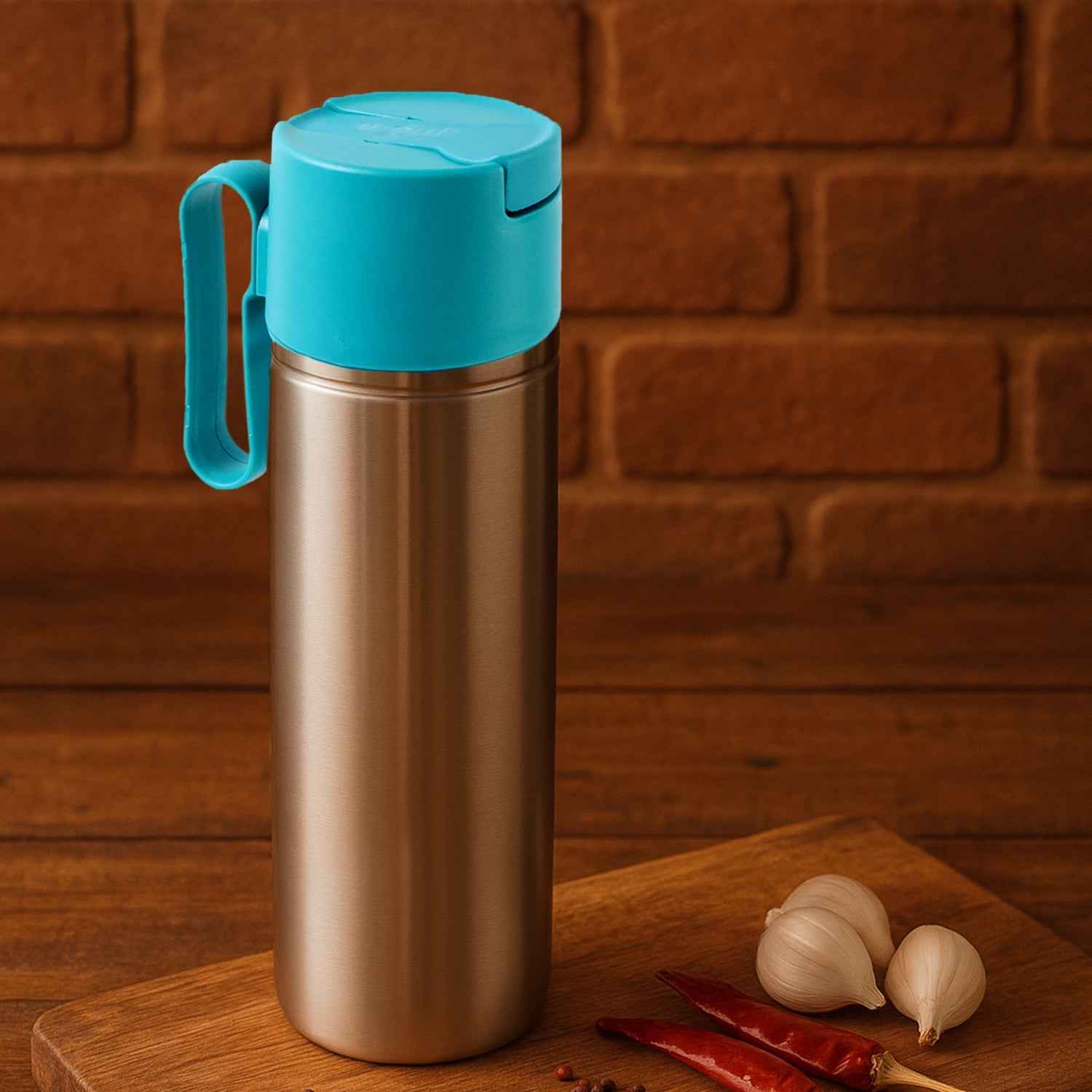 Stainless Steel Oil Pourer – 1000ML Leak-Proof Kitchen Bottle