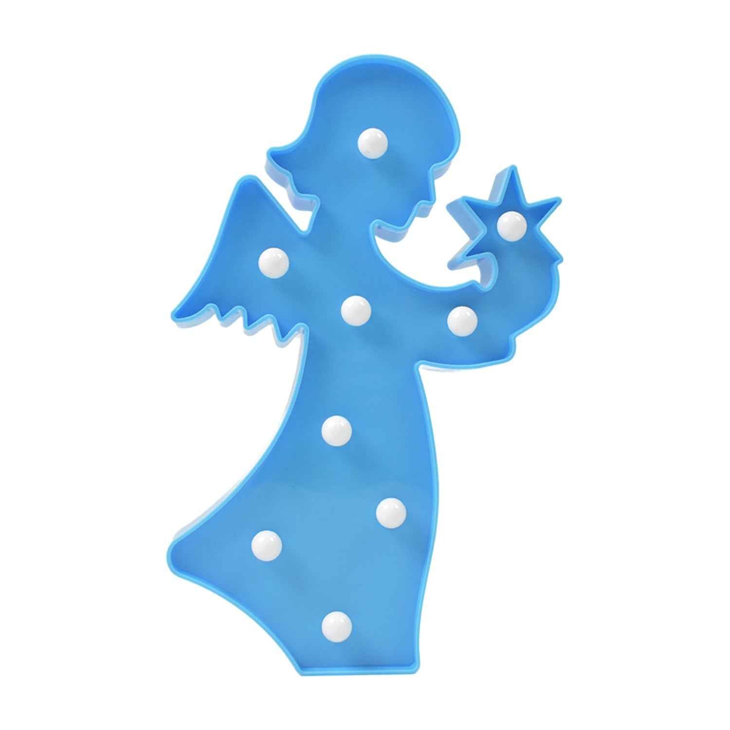 LED Angel Night Light – Battery Operated Room Decor | Deskrova