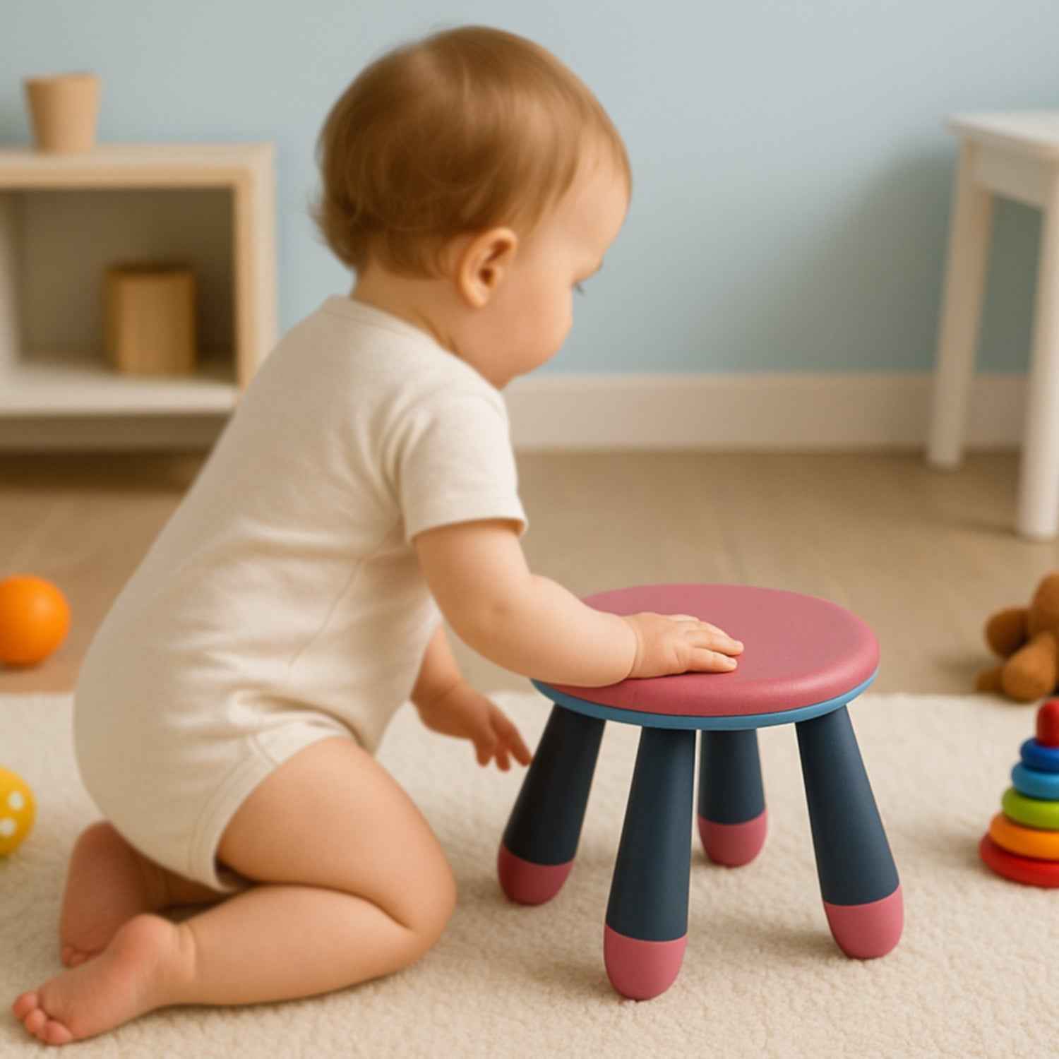 Foldable Baby Stool – Portable & Safe for Kids | Bub Barrier