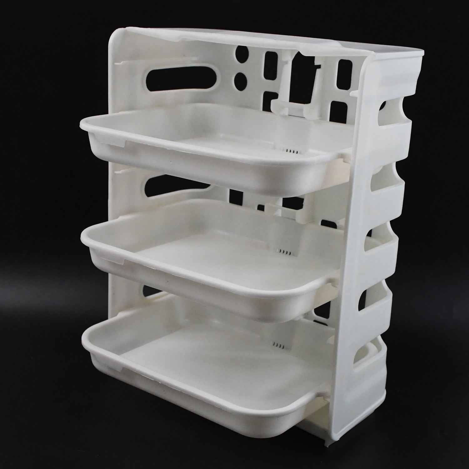 Wall-Mounted Food Organizer Rack – 3 Layer Plastic Kitchen Storage