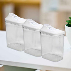 Kitchen Storage Jars Set – 3pc BPA-Free & Stackable | CookAura
