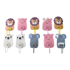 Wall Mounted Cartoon Hooks Ð Self-Adhesive, Kid-Friendly Design