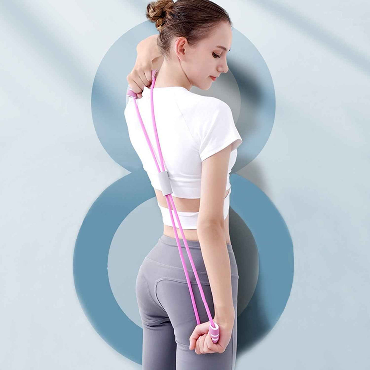 A multi-color resistance loop band for diverse exercise routines.