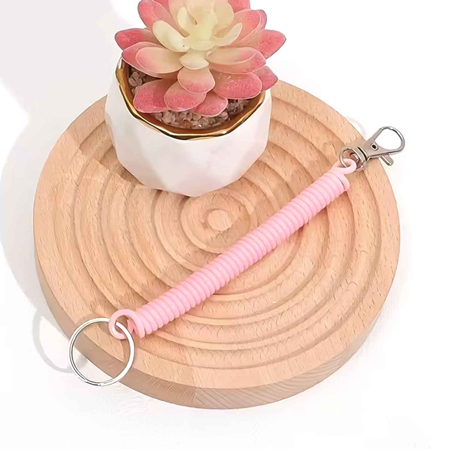 Spiral Coil Keychain Bracelet – Flexible & Durable Wrist Key Holder