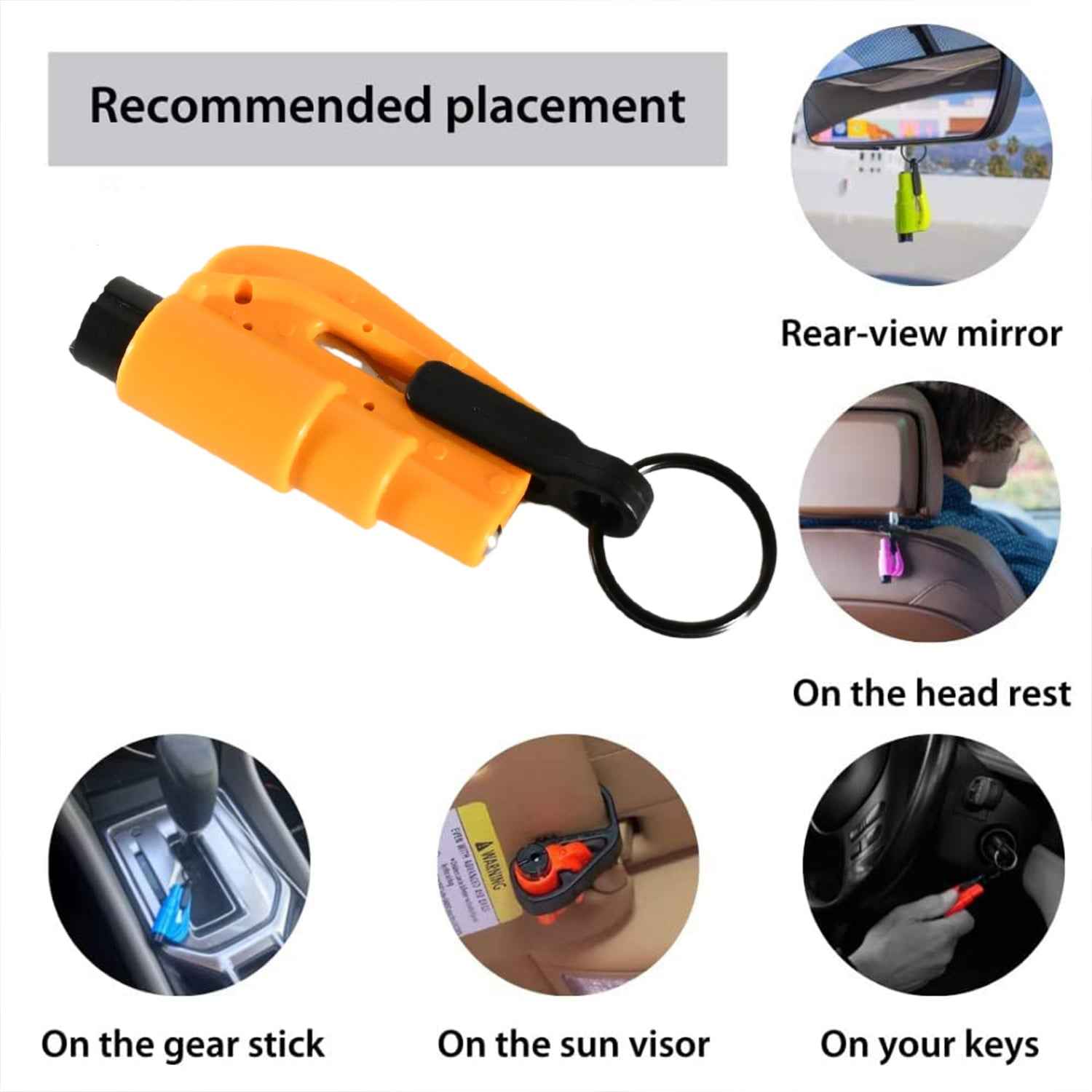 Emergency Safety Cutter – 2-in-1 Car Escape Tool | Safora