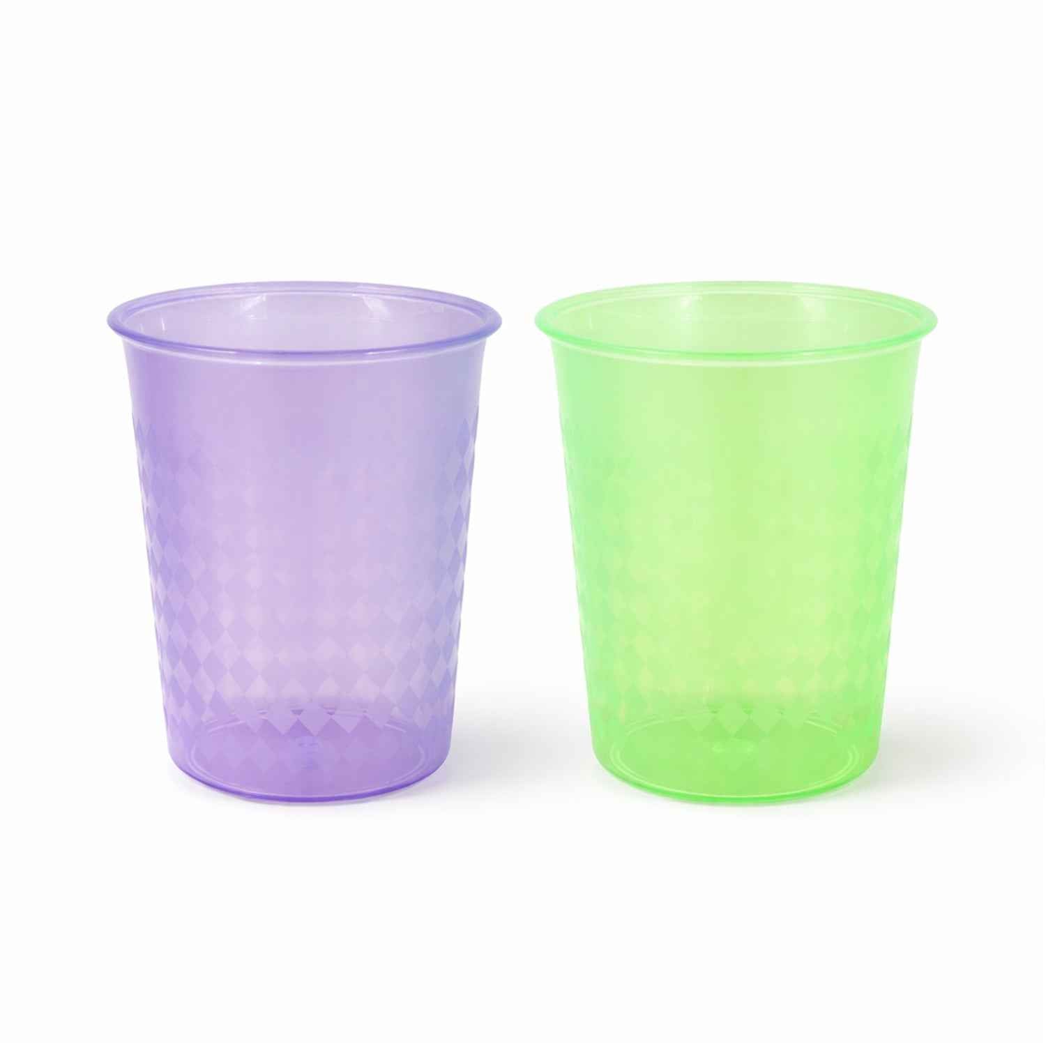 Plastic Drinking Glass 200 ML – Durable & Lightweight Mix Colors
