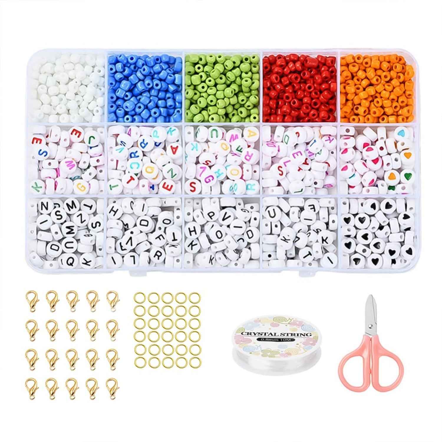 DIY Bracelet Making Kit – Alphabet & Colorful Beads for All Ages