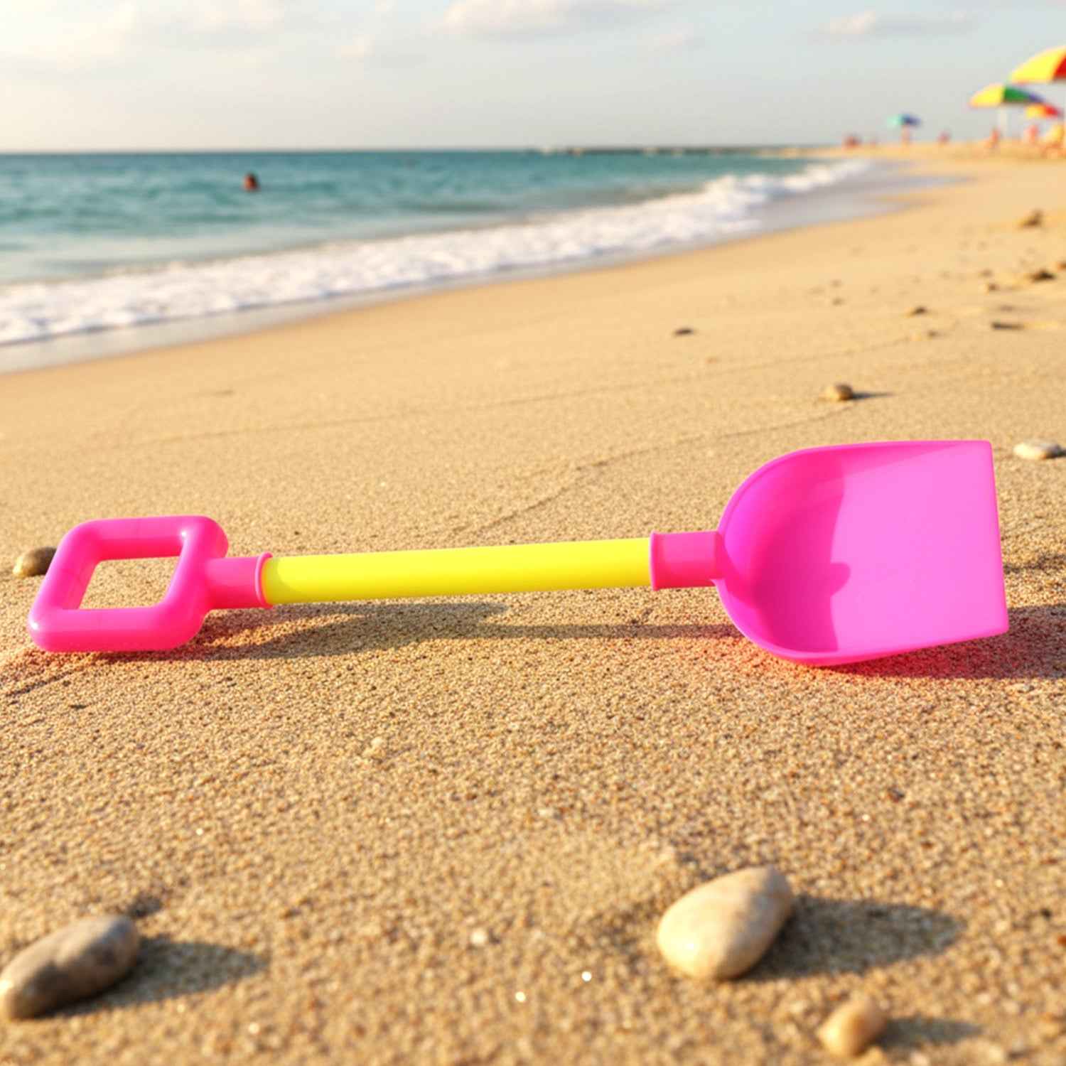 Kids Beach Sand Shovel – Lightweight Plastic Spade for Play