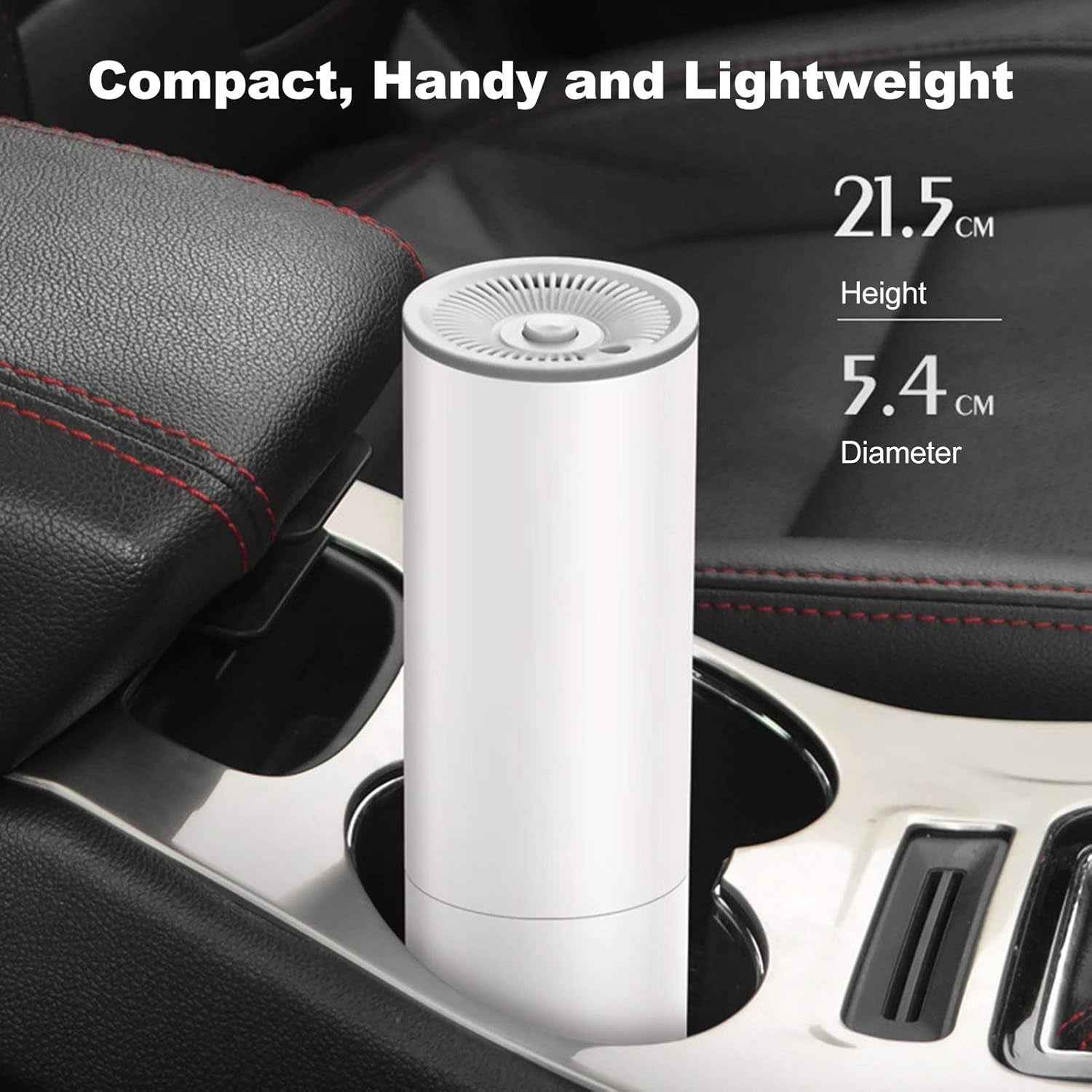 Powerful portable car vacuum cleaner effortlessly cleaning car floor mats.
